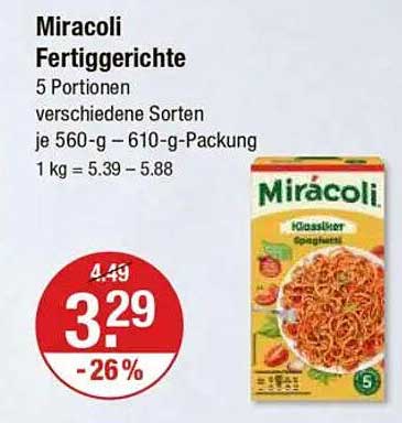 Miracoli Fertiggerichte - Klassischer Genuss für jeden Tag