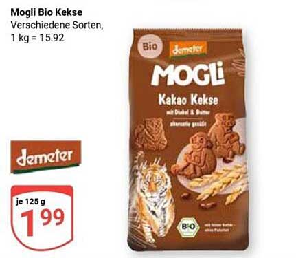 Mogli Bio Kekse - Kakao Kekse mit Dinkel & Butter