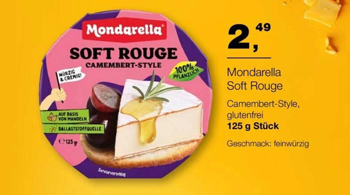 Mondarella Soft Rouge Camembert-Style, glutenfrei