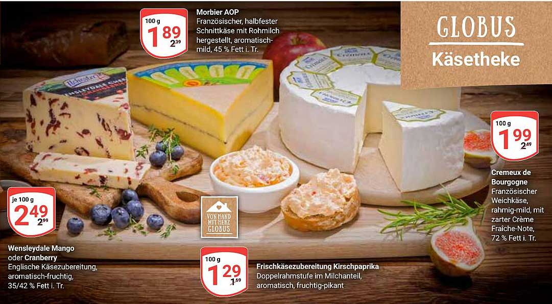 Morbiers AOP - Französischer Halbfester Schnittkäse