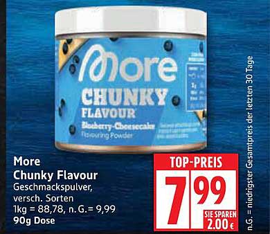 More Chunky Flavour Geschmackspulver, versch. Sorten 90g Dose