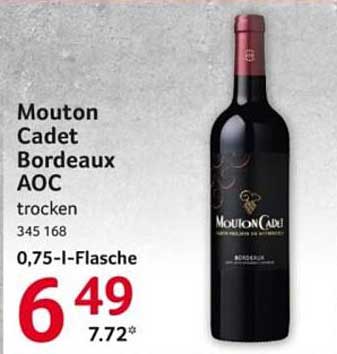 Mouton Cadet Bordeaux AOC - trockener Rotwein