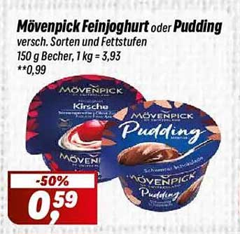 Mövenpick Feinjoghurt oder Pudding - Verschiedene Sorten und Fettstufen
