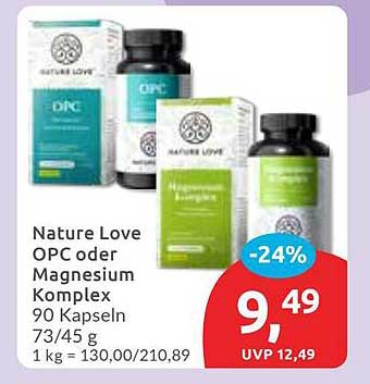 Nature Love OPC oder Magnesium Komplex 90 Kapseln