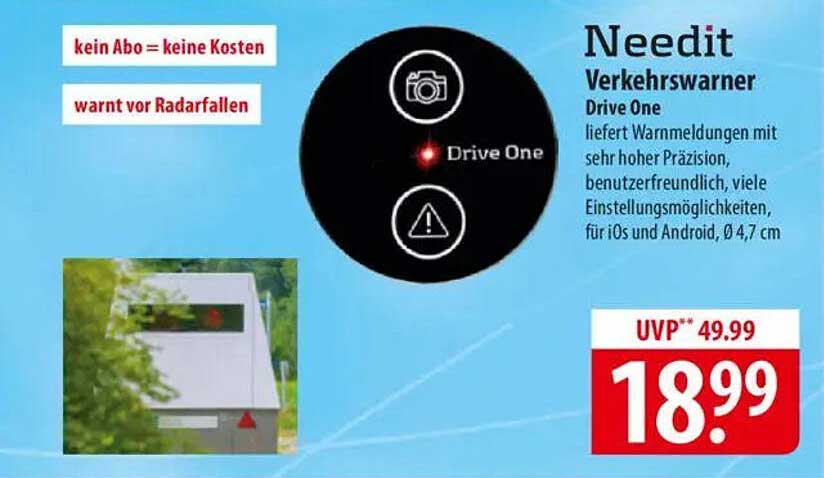 Needit Verkehrswarner Drive One