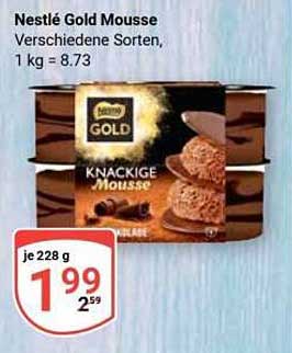 Nestlé Gold Mousse – Verschiedene Sorten