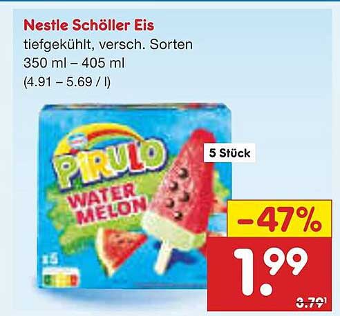 Nestlé Schöller Eis, verschiedene Sorten (5 Stück)