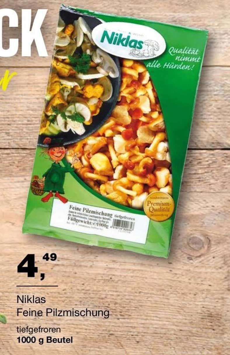 Niklas Feine Pilzmischung 1000 g Beutel