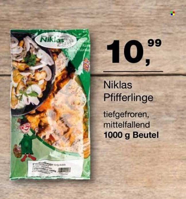 Niklas Pfifferlinge tiefgefroren - 1000 g Beutel