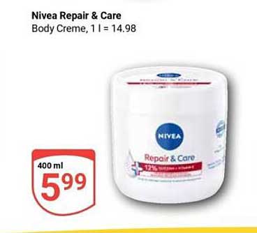 Nivea Repair & Care Body Creme 400 ml
