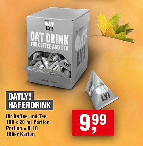 OATLY! HAFERDRINK für Kaffee und Tee 100 x 20 ml