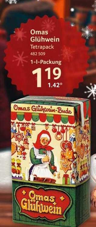 Omas Glühwein Tetrapack 1-l-Packung