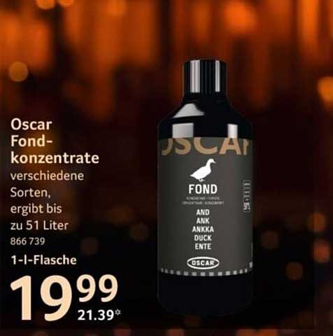 Oscar Fond-konzentrat verschiedene Sorten
