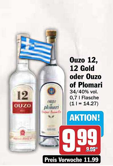 Ouzo 12, 12 Gold oder Ouzo of Plomari – Jetzt im Angebot!