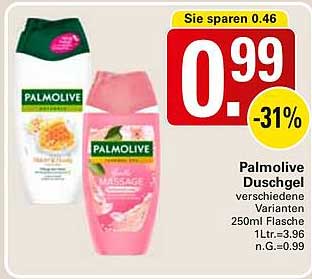 Palmolive Duschgel verschiedene Varianten 250ml Flasche