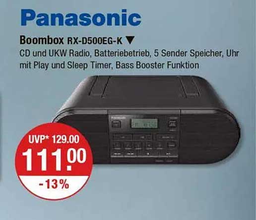 Panasonic Boombox RX-D500EG-K