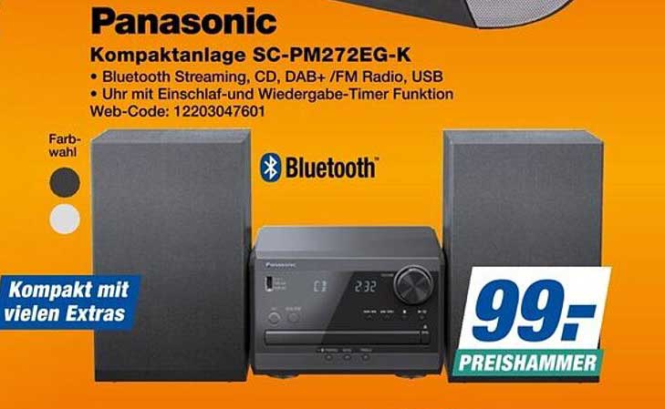 Panasonic Kompaktanlage SC-PM272EG-K