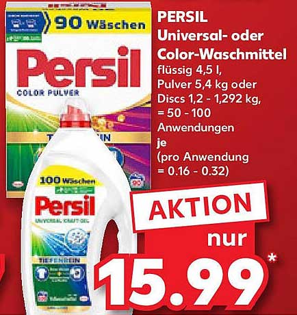 PERSIL Universal- oder Color-Waschmittel
