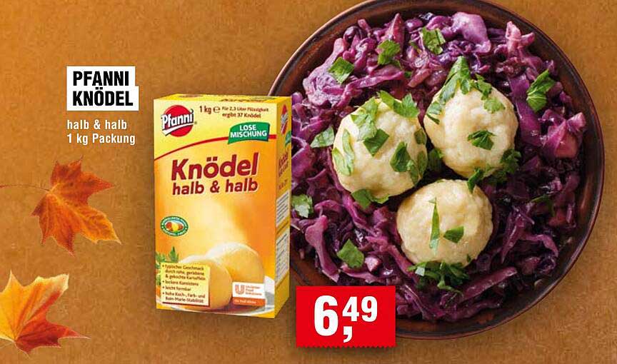 Pfanni Knödel halb & halb 1 kg Packung