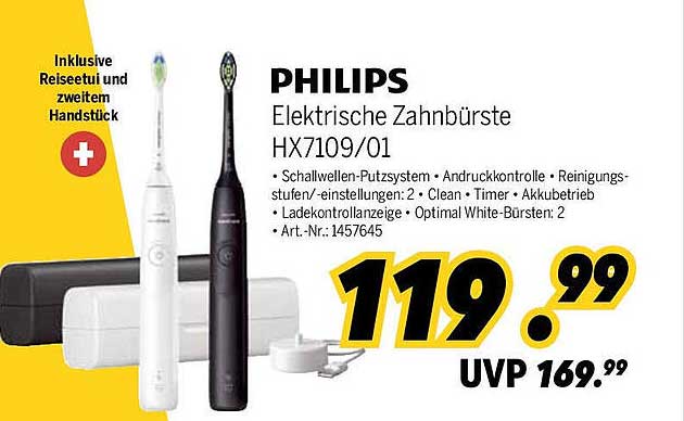 PHILIPS Elektrische Zahnbürste HX7109/01