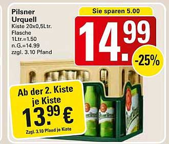 Pilsner Urquell Kiste 20x0,5L