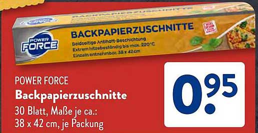 POWER FORCE Backpapierzuschnitte