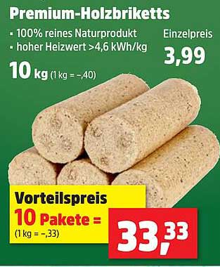 Premium-Holzbriketts