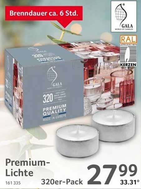 Premium-Lichter 320er-Pack von GALA