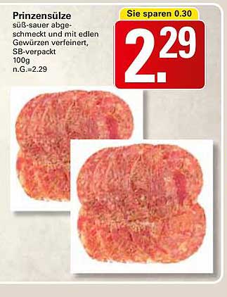 Prinzensülze - süß-sauer abgeschmeckt und mit edlen Gewürzen verfeinert