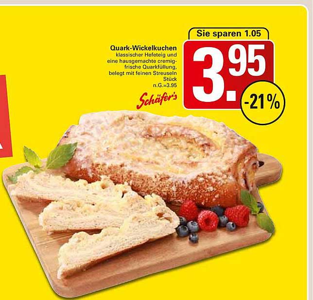 Quark-Wickelkuchen