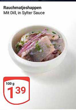 Rauchmatjeshappen mit Dill, in Sylter Sauce
