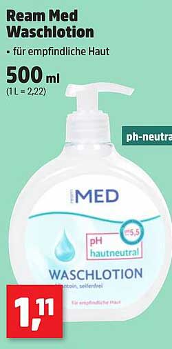 Ream Med Waschlotion 500 ml - für empfindliche Haut