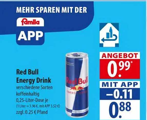 Red Bull Energy Drink - Verschiedene Sorten, 0,25-Liter-Dose