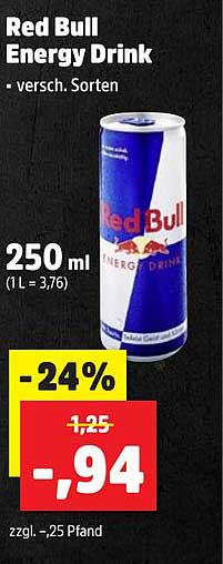 Red Bull Energy Drink - verschiedene Sorten