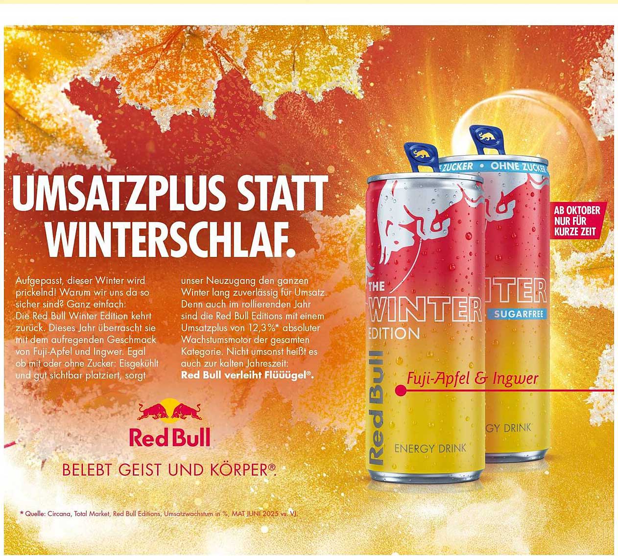 Red Bull Winter Edition - Fuji-Apfel & Ingwer