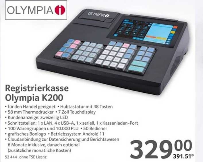 Registrierkasse Olympia K200