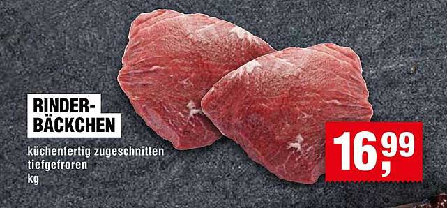 Rinderbäckchen - küchenfertig zugeschnitten, tiefgefroren