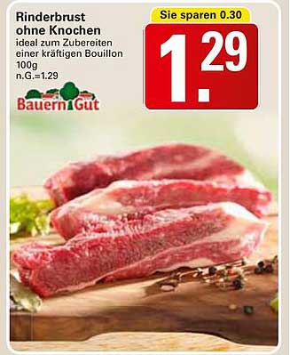 Rinderbrust ohne Knochen