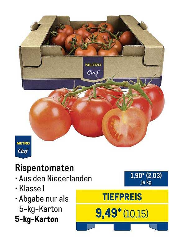 Rispen Tomaten - 5-kg-Karton