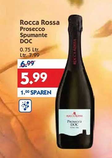 Rocca Rossa Prosecco Spumante DOC 0.75 L