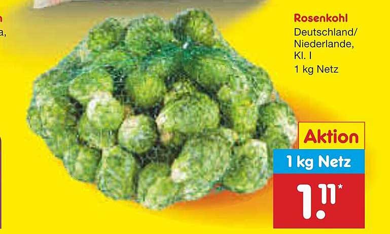 Rosenkohl - 1 kg Netz für nur 1,11 €
