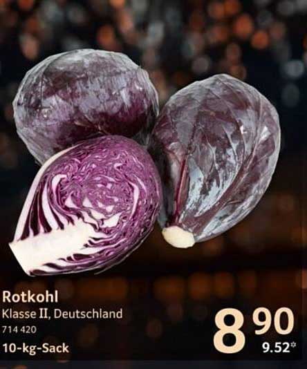 Rotkohl 10-kg-Sack, Klasse II, Deutschland