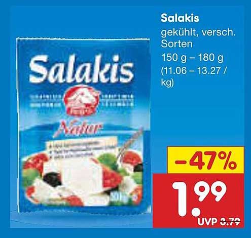 Salakis - gekühlt, verschiedene Sorten, 150 g - 180 g