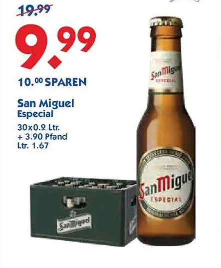 San Miguel Especial 30x0,2 Ltr.