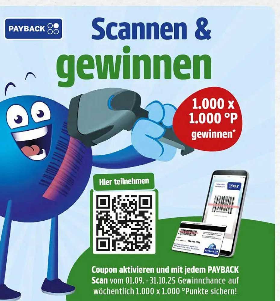 Scannen & Gewinnen – 1.000 x 1.000 °P gewinnen