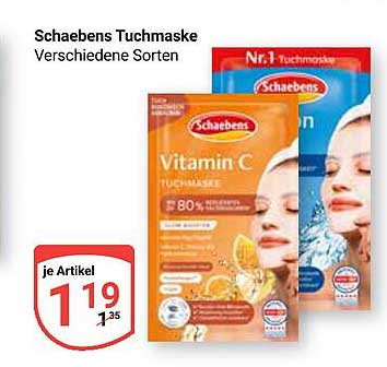 Schaebens Tuchmaske - Verschiedene Sorten