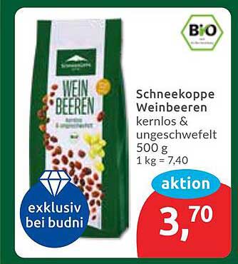 Schneekoppe Weinbeeren kernlos & ungeschwefelt 500 g