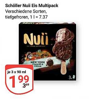 Schöller Nuuï Eis Multipack - Verschiedene Sorten, tiefgefroren
