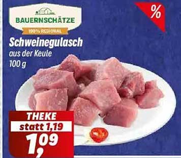 Schweinegulasch aus der Keule 100 g