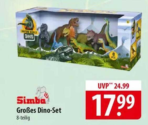 Simba Großes Dino-Set 8-teilig